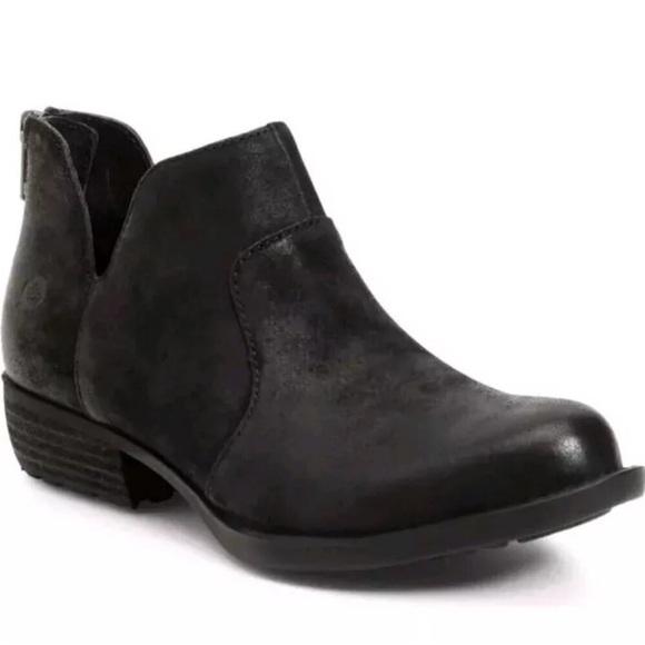 Born‎ Shari Il Bootie in Black Ankle Boot Sz 7